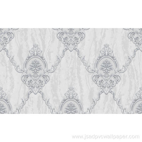 Damask Vinyl PVC Wallpaper For Interior Home Decor